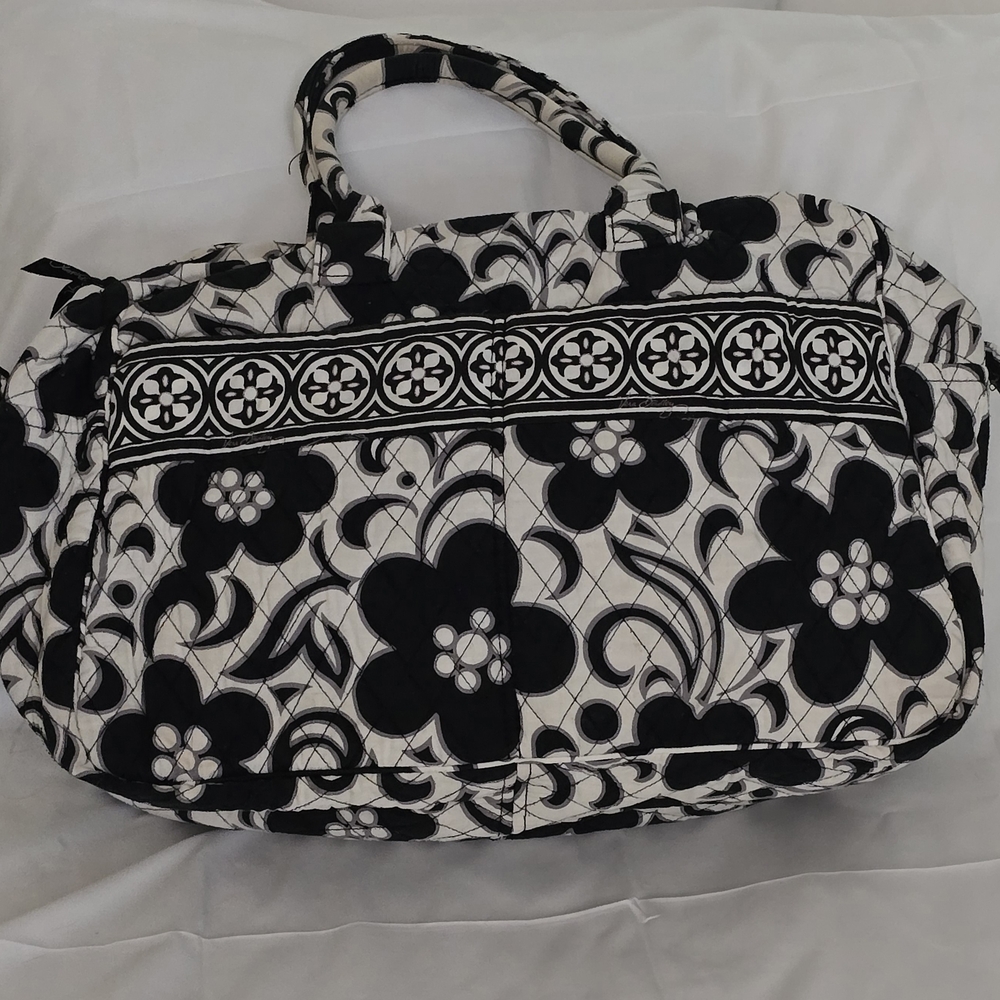 Vera Bradley Black and White Floral Travel Bag